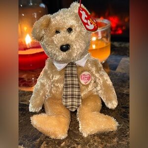 🧸 Ty Beanie Baby “Dad-e 2003” Father’s Day Bear w/ Tie Collectible